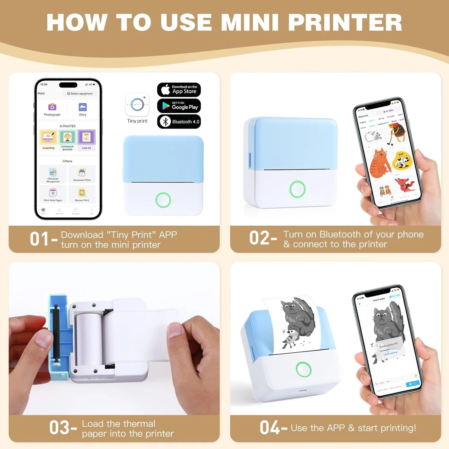 MiniPrintPro – Inkless Sticker & Label Maker
